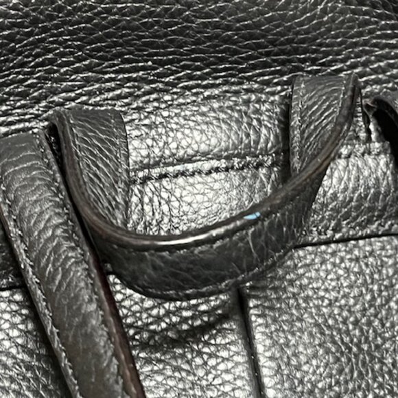 Kate Spade Mulberry Street Small Breezy Black Pebbled Flap Leather Backpack